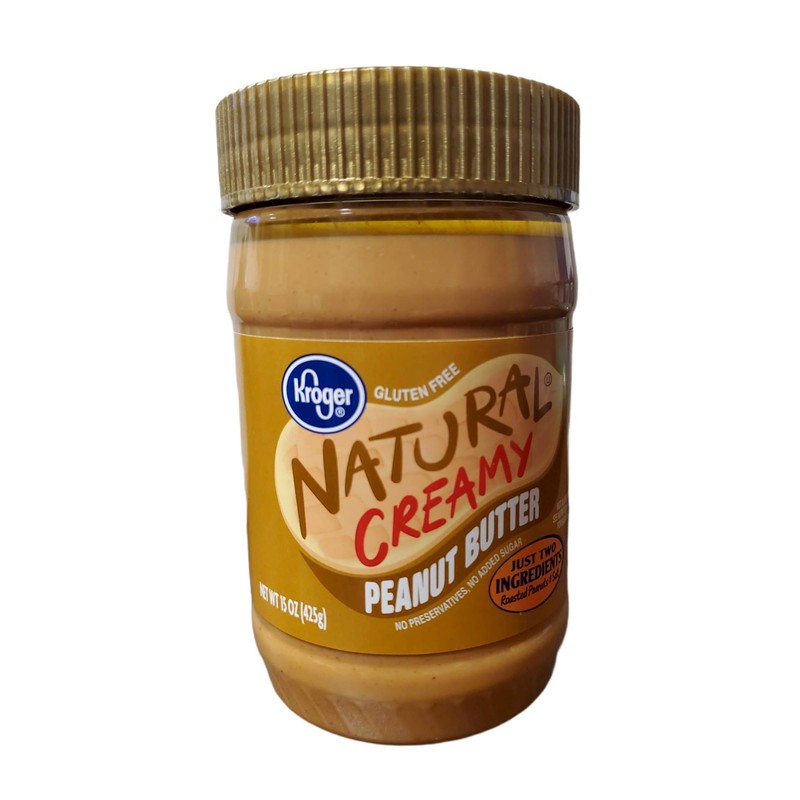 Kroger Natural Creamy Peanut Butter 15 oz (2 pack)