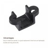 sourcing map Motor Mounting Bracket Motor Base 11.5mm Black with