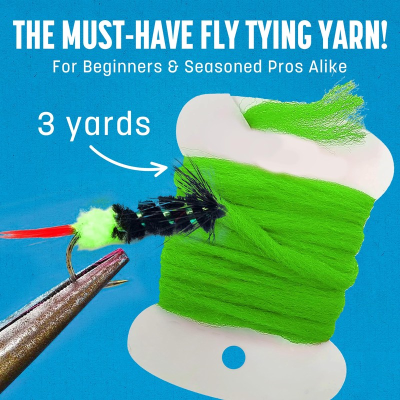 CREATIVE ANGLER Float Poly Yarn - Professional Synthetic Fly Tying