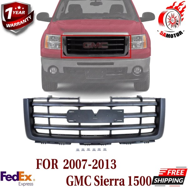 Perfect Fit New Front Grille Textured Black Shell and Insert