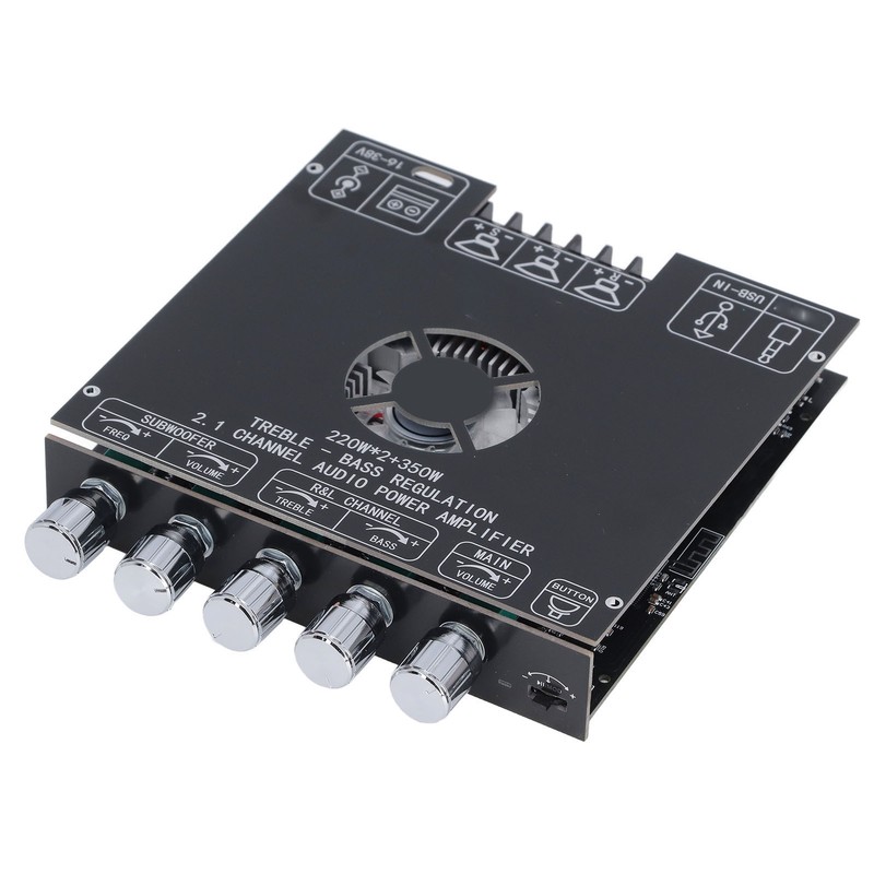 ZK AS21 Bluetooth Amplifier Board Dual Channel TPA3255 Chip 220Wx2
