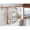 Premier Housewares SORELLO Aufhängen Pfanne Deckel Rack, Guaseisen, Rose Gold,