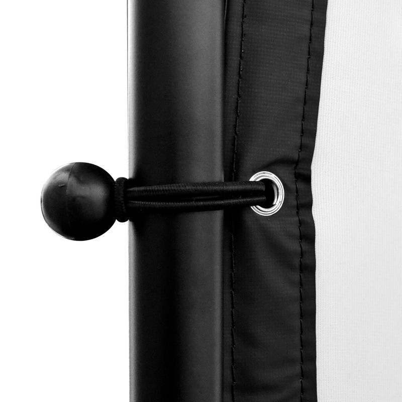 SimSpace 20 Pack Bungee Cords - Convenient Black Netted Bag,