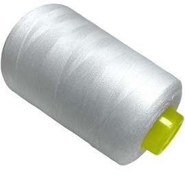 2 Rolls Sewing Thread Sewing Accessories High Strength 40s/2 Thread Spool for Sewing Assorted Colors Crafts Clothes (2 Pieces, White 101-4000Y)