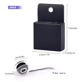 Eyebrow Cord, Pack of 2 Eyebrow Pre-Dyed Thread, Eyebrow Mapping String for Microblade Brow Mapping String Eyebrow Tattoo Black