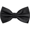 chenqi Men's Bow Tie, Adjustable Bowtie, Black Bow Tie for
