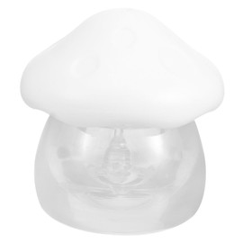 TOVINANNA 5 Sets Lip Gloss Tube Outdoor Makeup Bottles Containers Travel Cosmetic Containers Jar Spoon Mushroom Container Cup Lids Lipgloss Creami Women Cream Bottles Plastic White