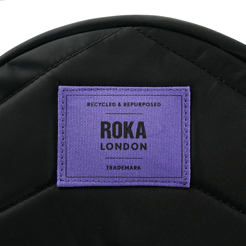 ROKA London All Black Paddington B Small Recycled Nylon (Purple)