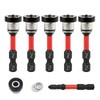 5pcs TEURSA ® Magnetic Drywall Screw Setter Bits – Adjustable