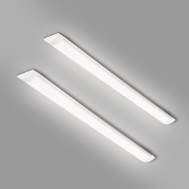Colmeguna 2 Pack 3FT LED Batten Light, Ultra-Thin Ceiling Surface Mounted, 30W Daylight 4000K, IP20, Versatile LED Ceiling Light for Garage, Shop, Hallway, Office, Market