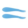 Nuby Silicone Easy Grip Fork & Spoon Set, 12+m in