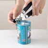 Manual can opener, stainless steel can opener with comfortable non-slip