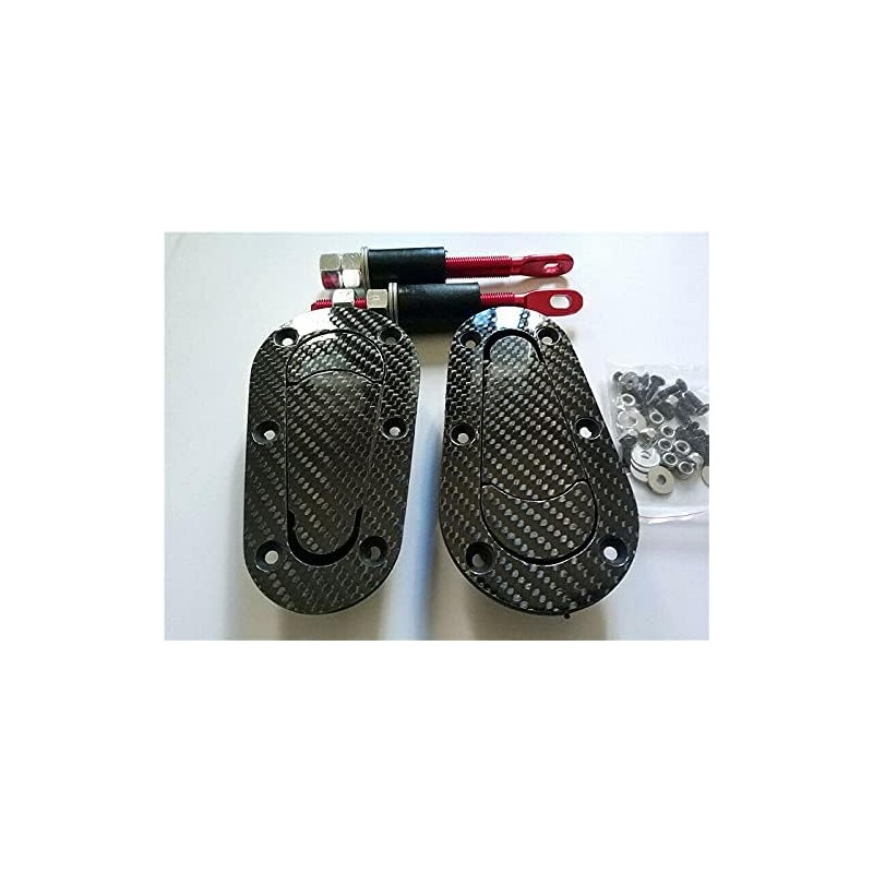 Carbon Fiber Racing Car Bonnet Plus Flush Mount Hood Latch