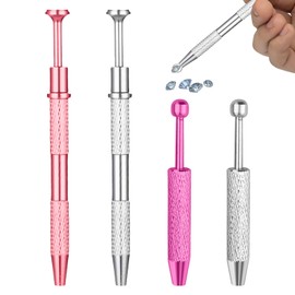 4PCS Piercing Ball Grabber,Stainless Steel 4-Claw Piercing Ball Screw Tool,Piercing Tools,Piercing Removal Tool,for Jewelry Craft,Pearl,Small Parts,Etc,Piercing Changing Tool(Pink,Silver,Rose Red)