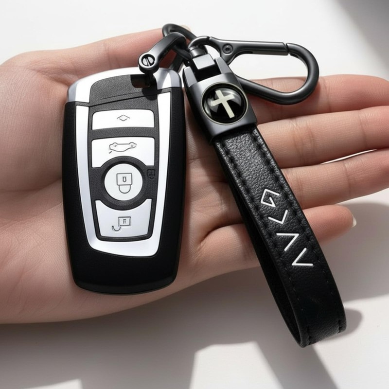 TLOEP Christian Cross Leather Keychain – God Is Greater Than