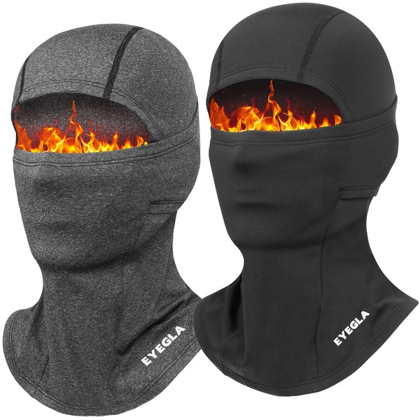 2 Pieces Balaclava Ski Mask for Men Cold Weather,Winter Thermal