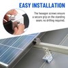 Racewill 6PCS Standing Seam Roof Clamps, Metal Roof Fixing Clamps,