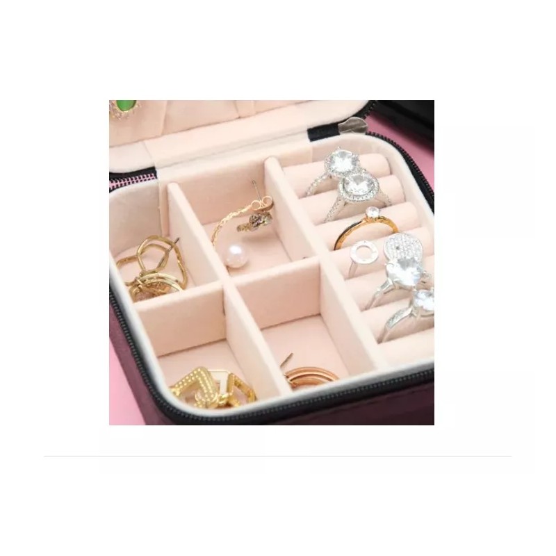 Maíz Joyero Caja Mini Portátil Joyas Viaje Organizador Estuche