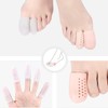 足指 足爪キャップ 8個入り 足指保護キャップ シリカゲル製 足指サック つま先プロテクター 足先のつめ保護キャップ スポーツ 巻き爪