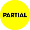 Aviditi Tape Logic 2" Circle Label, "Partial", Fluorescent Yellow, Roll