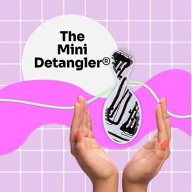 Wet Brush Mini Detangler Hair Brush, Pink Lines (Watercolor Motif) - Travel Hair Brush - Ultra-Soft IntelliFlex Bristles Glide Through Tangles with Ease - Protects Against Split Ends and Pain-Free