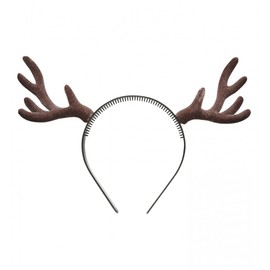 shoperama Headband with Reindeer Antlers Fawn Fawn Bambi Ren Deer Costume Accessory Horns