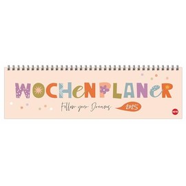 Design Wochenquerplaner 2025: Wochenkalender in frischen Farben zur Übersicht bei der Planung aller wichtigen Termine. Tischkalender für Büro und zu ... Platz für Notizen. (Tisch-Querplaner Heye)