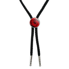 GRAPHICS & MORE Red Rose Western Southwest Cowboy Necktie Bow Bolo Tie