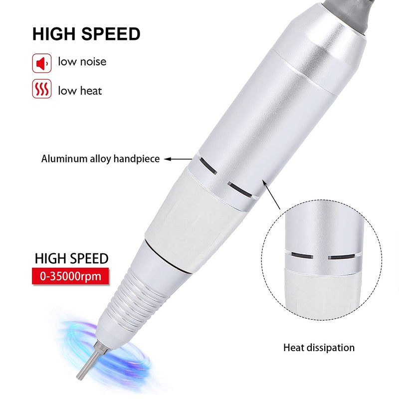 Pluma Eléctrica Para Taladro De Uñas, Pieza De Mano Con