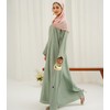 DIVINELY CRAFTED Women Abaya Button-Up - Modest And Fashionable Wear,