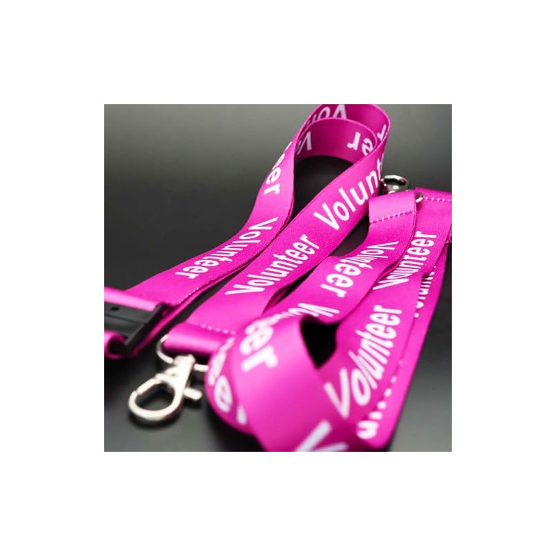 Black Rooster Volunteer Lanyards with Safety Break – 20mm Wide,