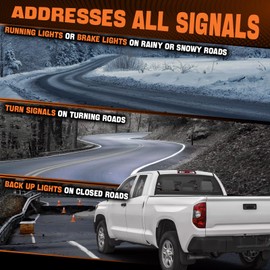 Autoverve Tail Light Assembly Fit For Toyota Tundra 2014 2015 2016 2017 2018 2019 2020 2021 Rear Left Driver Back Up Side Lens Housing Taillight Cover Replaces 81550-0C101 TO2800193(Lamp Included)