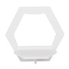 3Pcs Hex Floating Shelf PVC Modern Simple Fine Appearance Floating