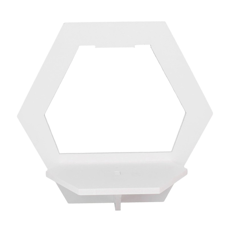 3Pcs Hex Floating Shelf PVC Modern Simple Fine Appearance Floating