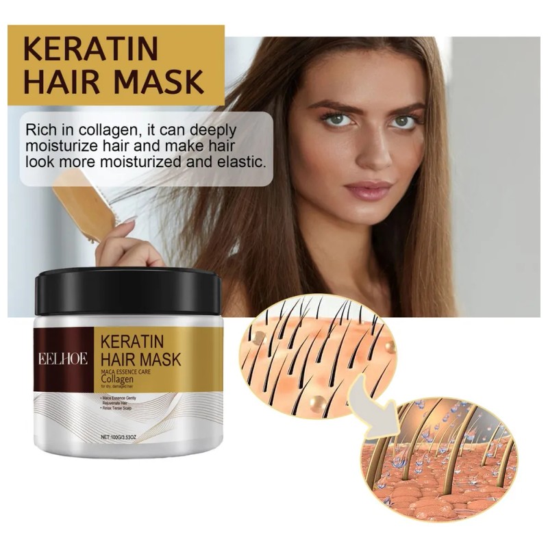 Mascarilla De Cabello Eelhoe Maca Power Colágeno Original
