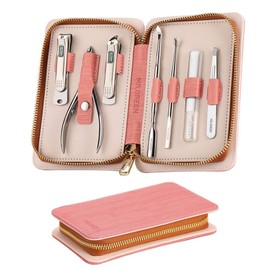 7Pcs Manicure Set, Pedicure Sets, Nail Clipper Sets，Stainless Steel Professional Nail Cutter with Travel Case