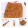 Beavorty 6pcs Doll Hair Extensions High Temperature Silk Straight Wigs