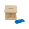 Adena Montessori Infant Toddlers Coin Box Montessori Toys for 6-12