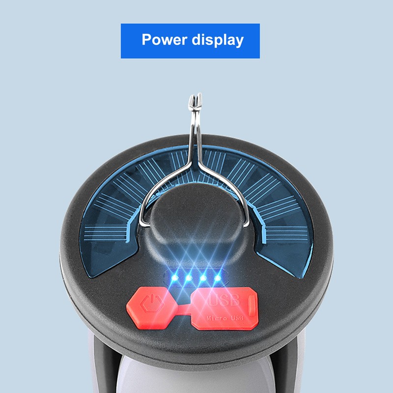 Solar Campsite Lantern 3-Leaf LED Camping Light Foldable Outdoor Emergency