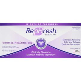 RepHresh Odor Eliminating Vaginal Gel, Feminine Care pH Balance for Women, 4 Count (0.7oz)