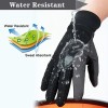 OZERO Winter Thermal Gloves Men Women Touch Screen Water Resistant