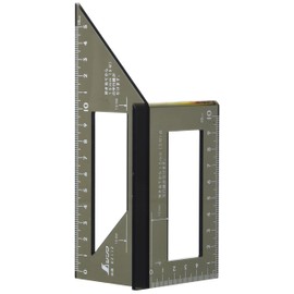 シンワ測定(Shinwa Sokutei) 一発止型定規 ポリカーボ 62112