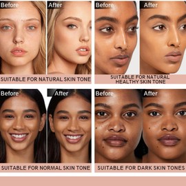 Colour under Eye Corrector Cream,Colored CC Undereye Corrector,Color Corrector Makeup with Brush,under Eye Brightener,Concealer Full Coverage,under Eye Concealer Full Coverage,Natural Colour