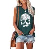 Camisas de calavera para mujer, divertidas camisetas con gráficos góticos,