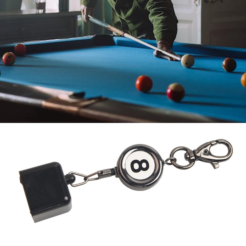 LAKE OF FIRE Billiard Chalk Holder，Pool Chalk Holder with Retractable