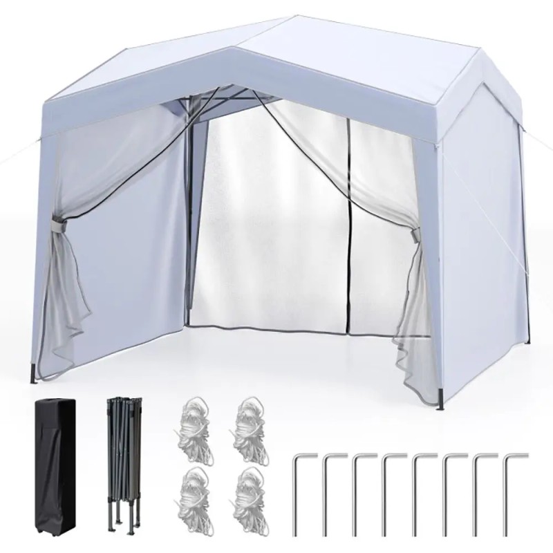 Pop up Canopy Tent with 4 Wheeled Bag and Mesh