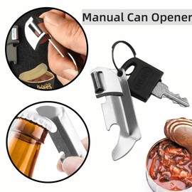 3PCS Military Can Opener Camping Tin Opener Portable Manual Can Opener Safety Mini Can Opener for Home Outdoor Camping