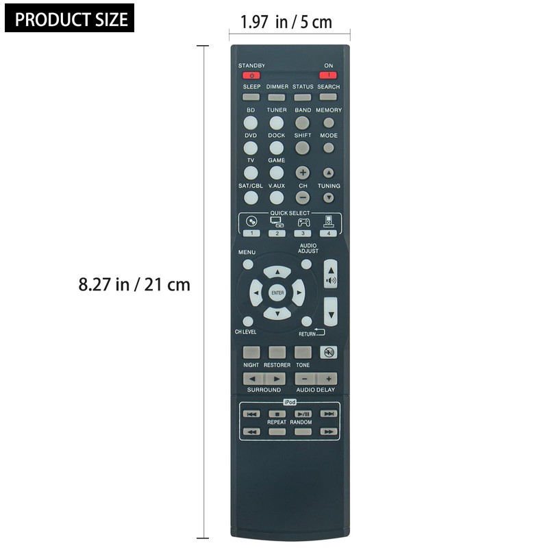 RC-1158 Replacement Remote Control fit for Denon AV Surround Receiver