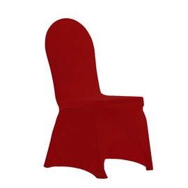 WedDecor Red Banquet Protective Chair Cover Stretchable Cover for Weddings Decoration, Conferences, Events, Birthday & Christmas Parties, Hotel, Restaurant, Single