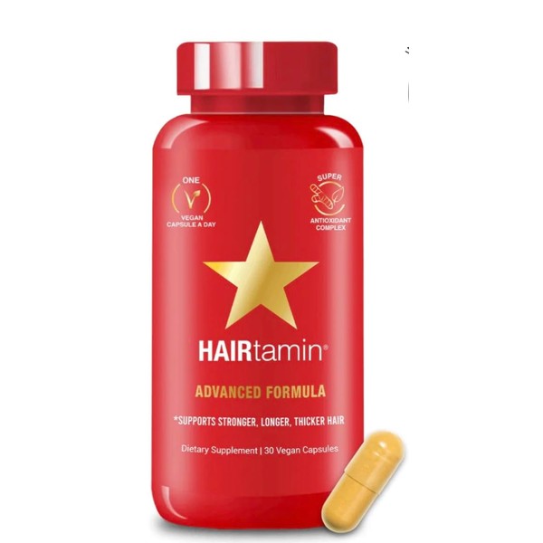 HAIRtamin Biotina sin gluten, 30 cpsulas vegetarianas Para un cabello